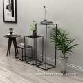 Nordic wrought iron living room indoor flower shelf